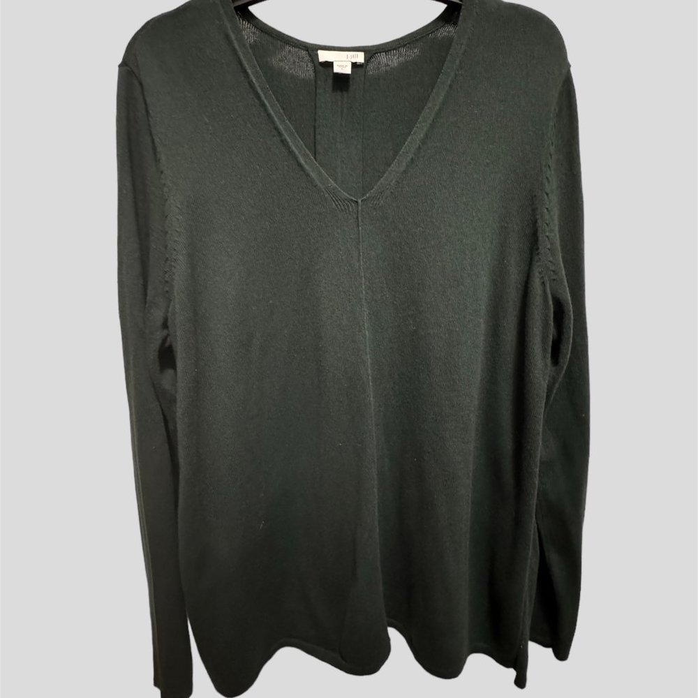 J.Jill size large green sweater